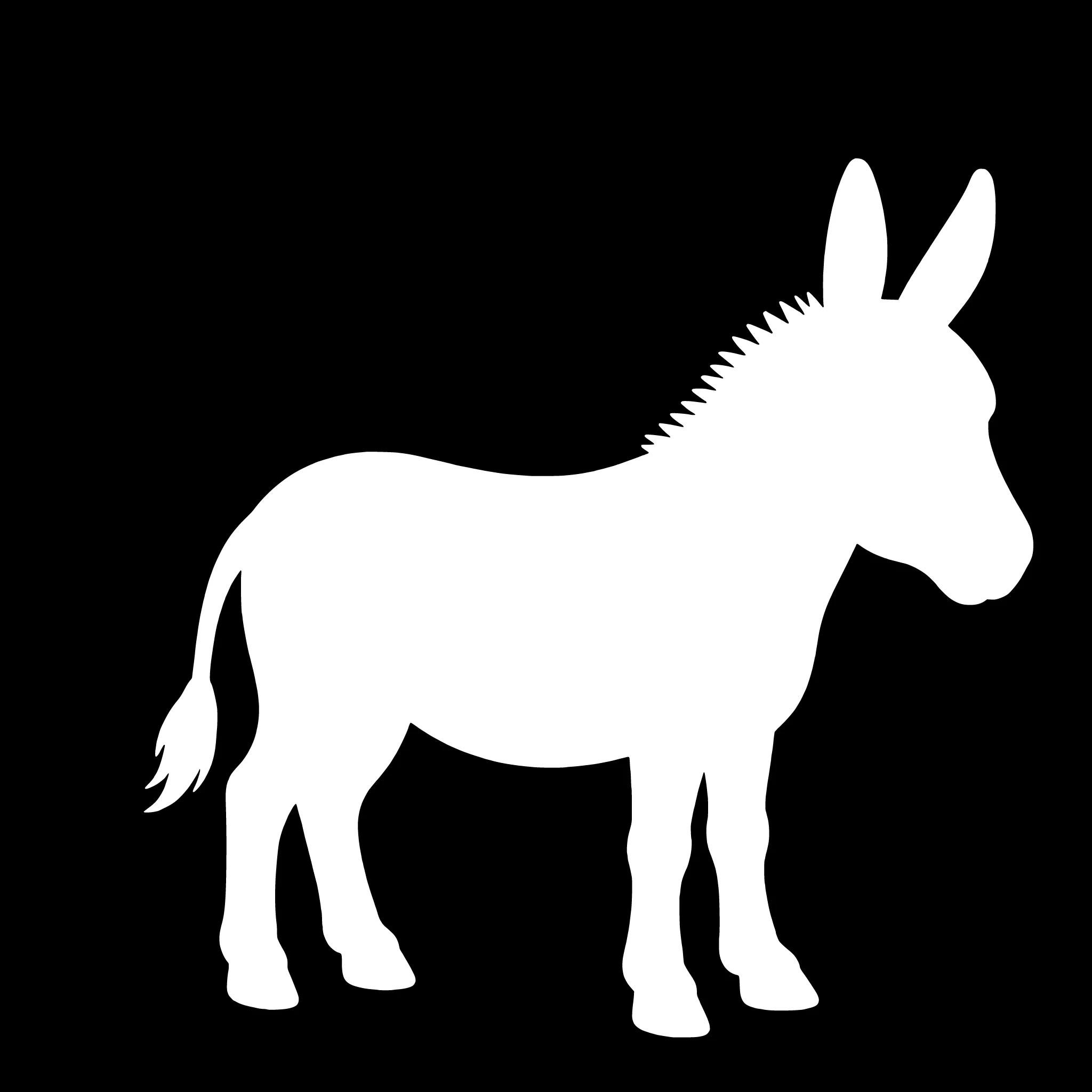 Esel – Einzelmotiv Aufkleber