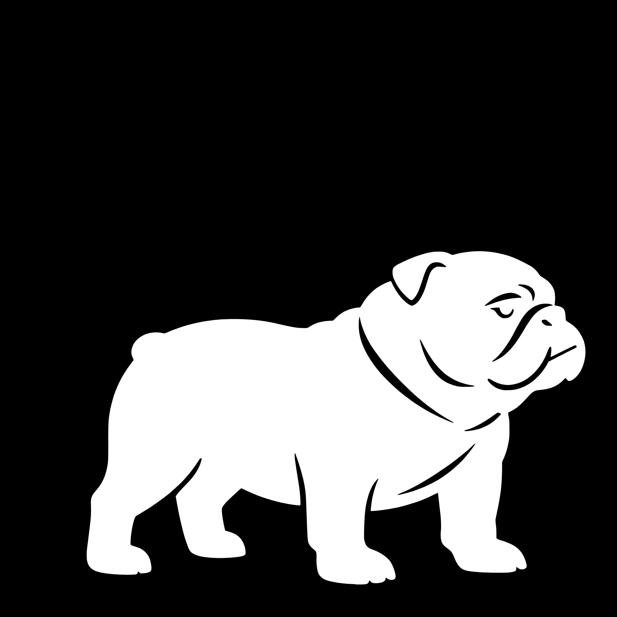 Engelsk Bulldog – Enkelmotiv Dekal