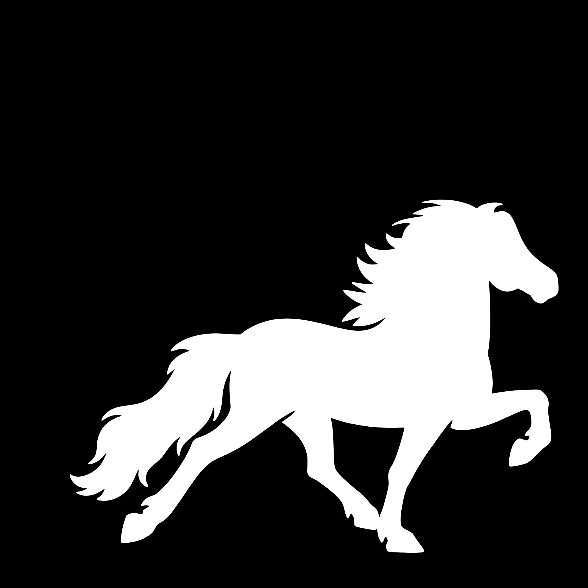 Islandpferd (Tölt) – Einzelmotiv Aufkleber