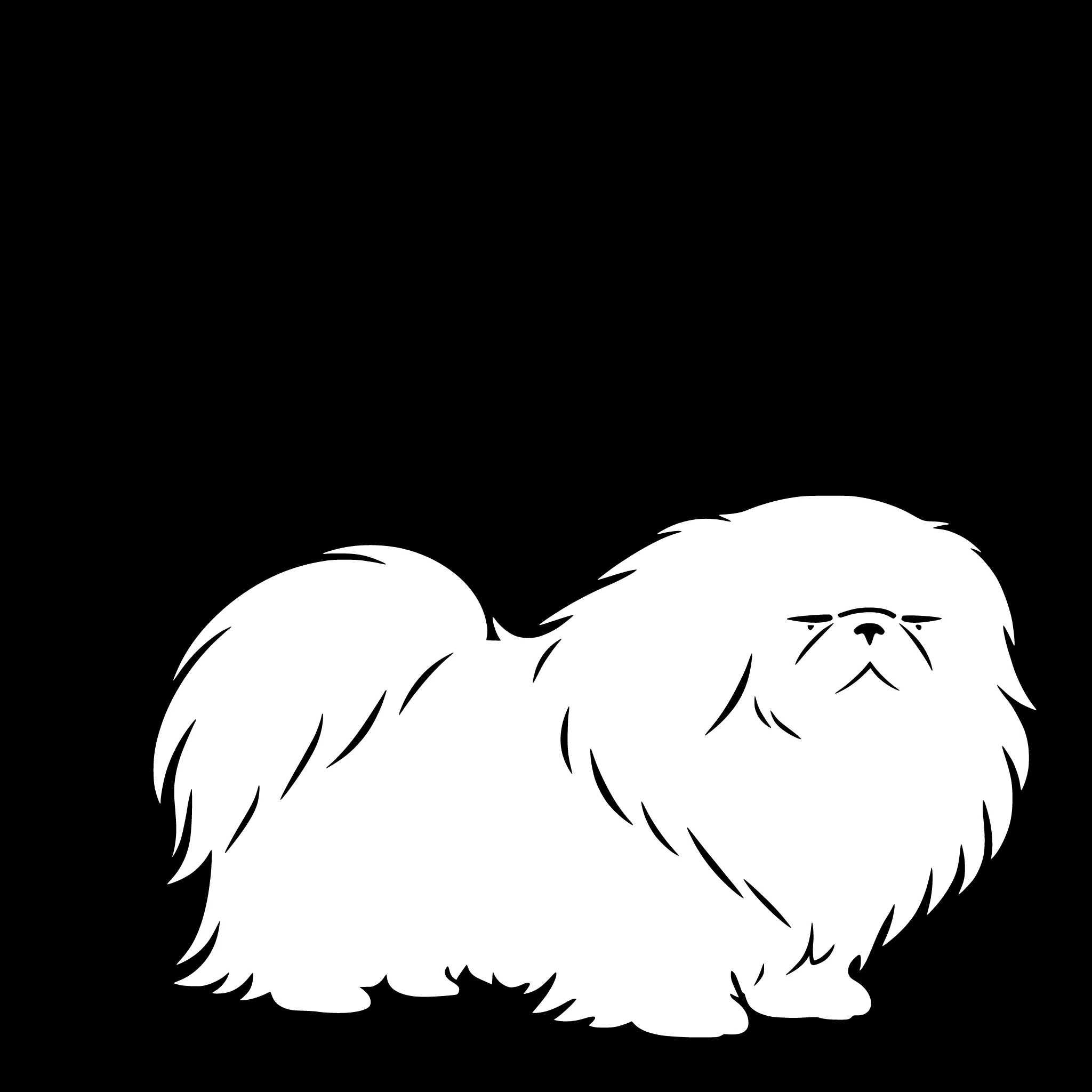 Pekingeser – Enkeltmotiv Sticker