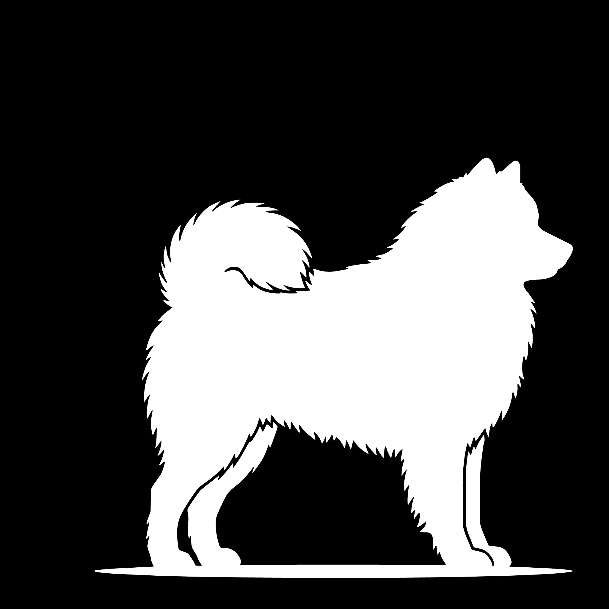Samojed – Einzelmotiv Aufkleber