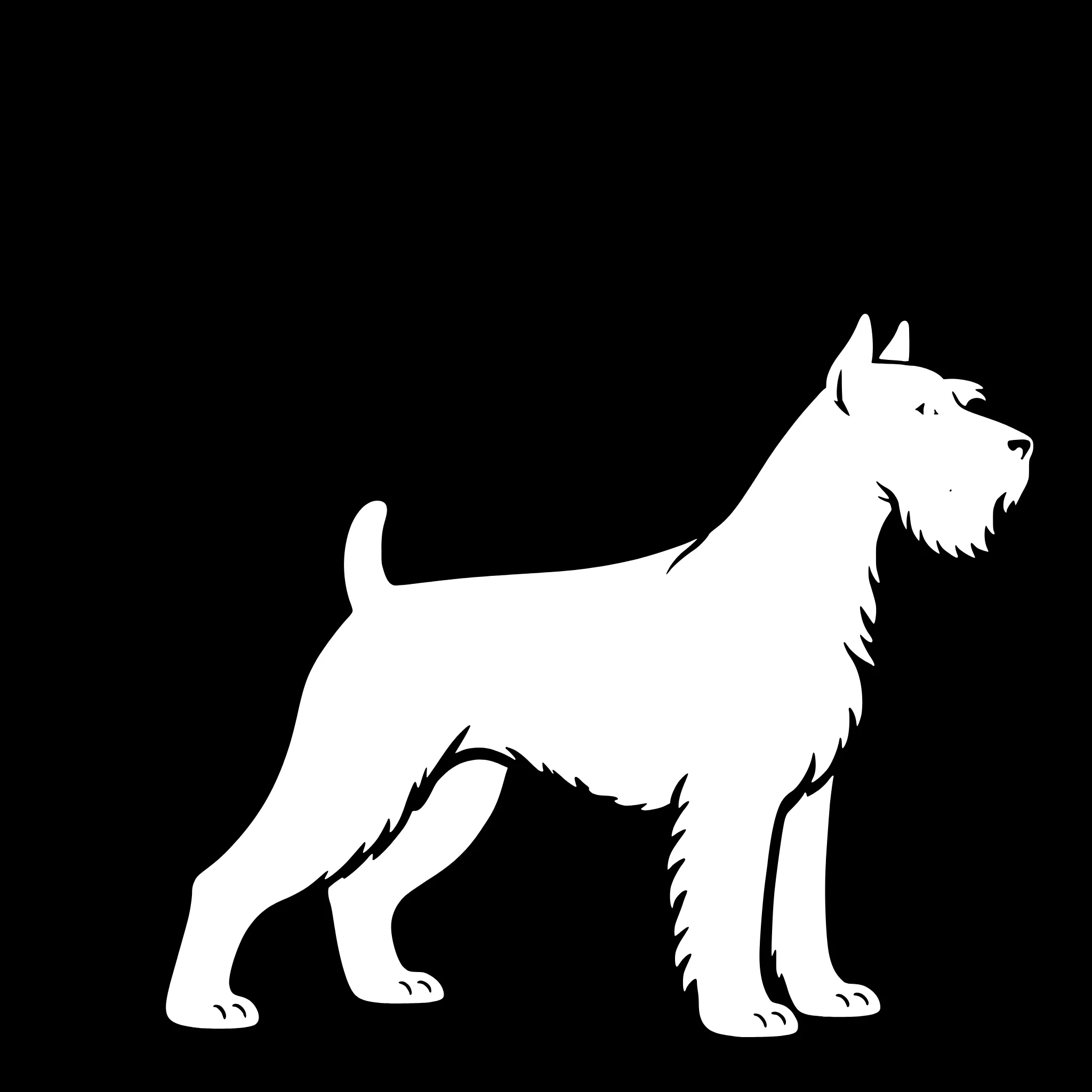  Schnauzer – Single Motif Sticker