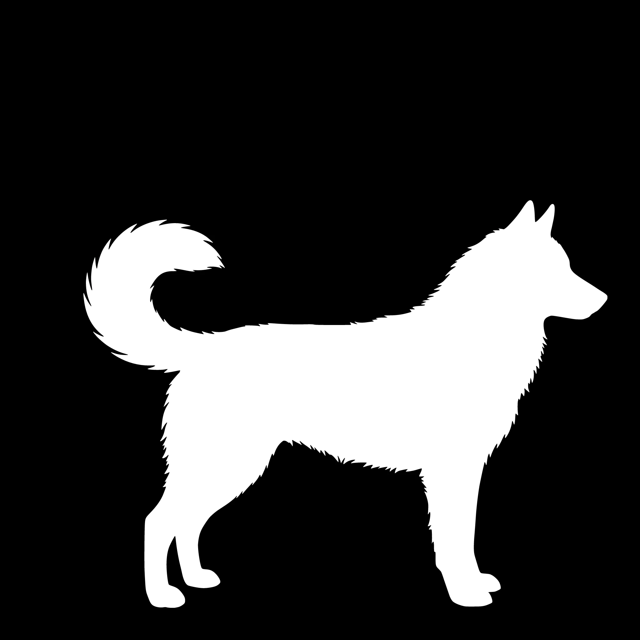 Siberian Husky – Enkelmotiv Dekal