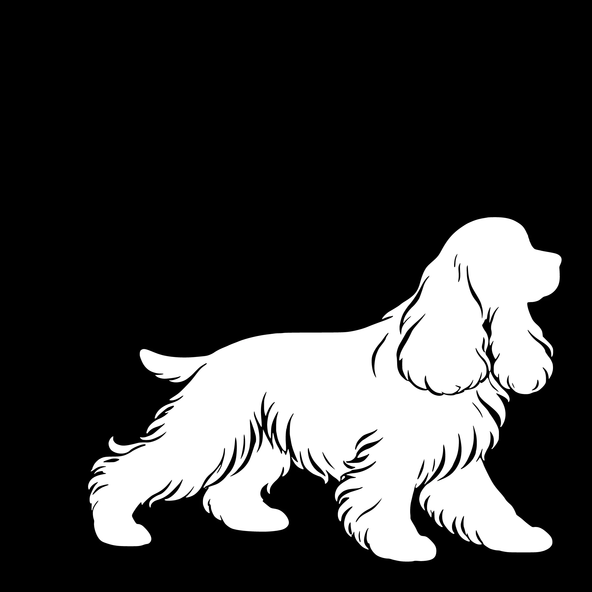 American Cocker Spaniel – Single Motif Sticker