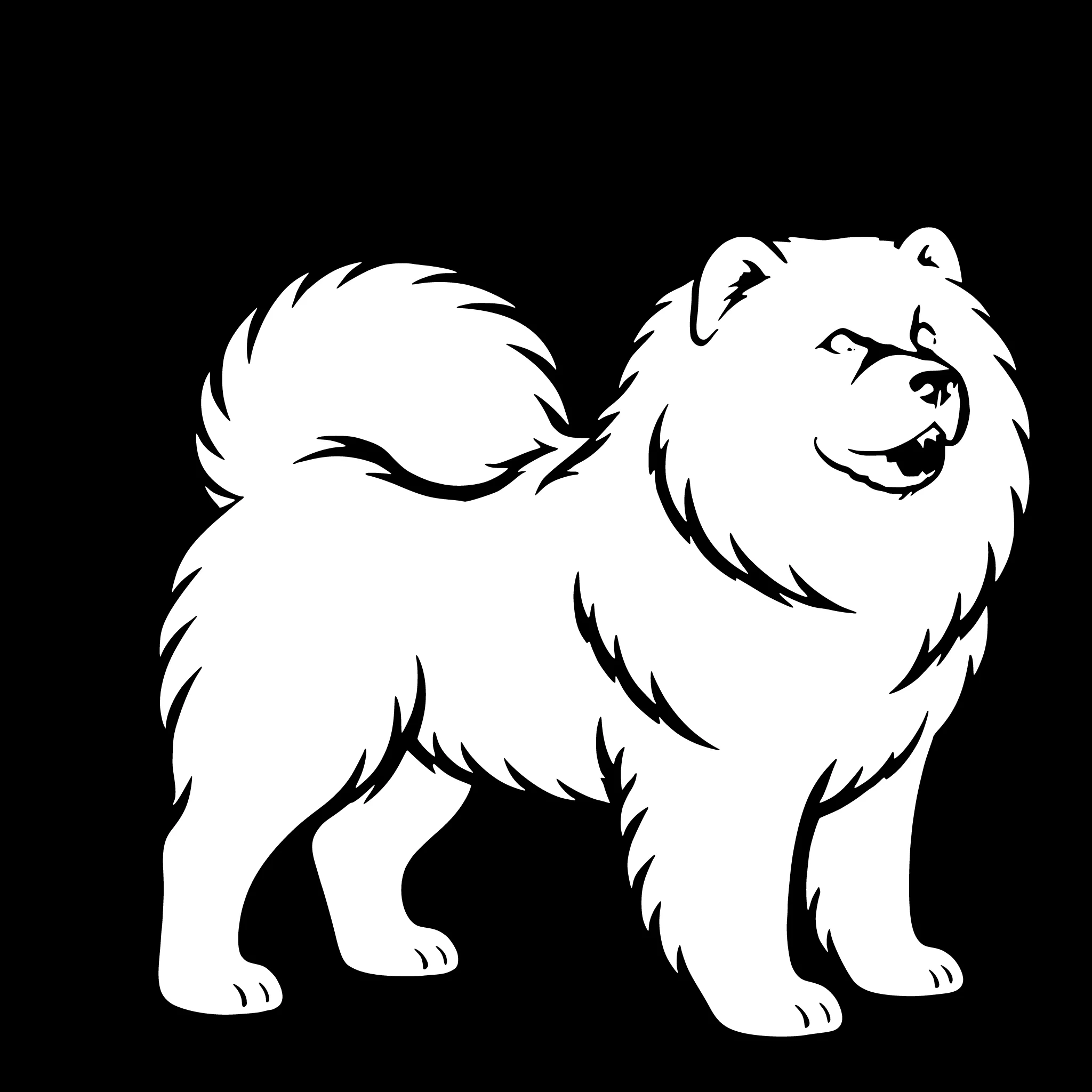 Chow-chow – Single Motif Sticker