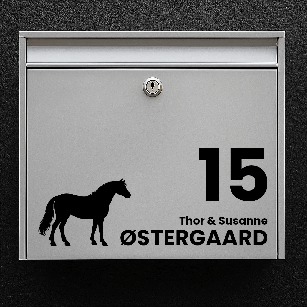 Postkassesticker med Connemara