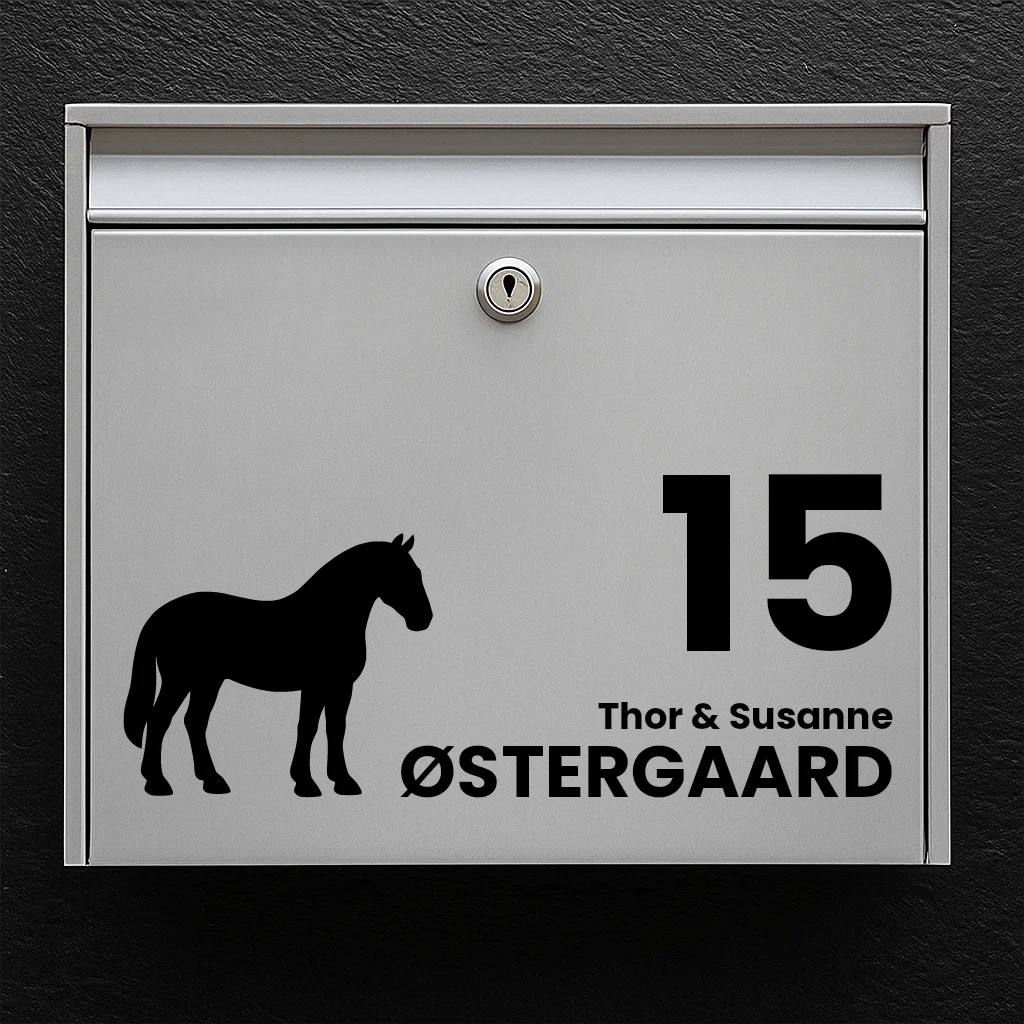 Mailbox sticker with Oldenborg