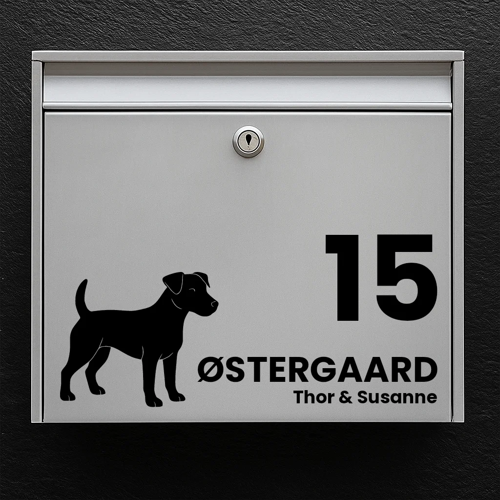 Brevlådedekal med Jack Russell Terrier