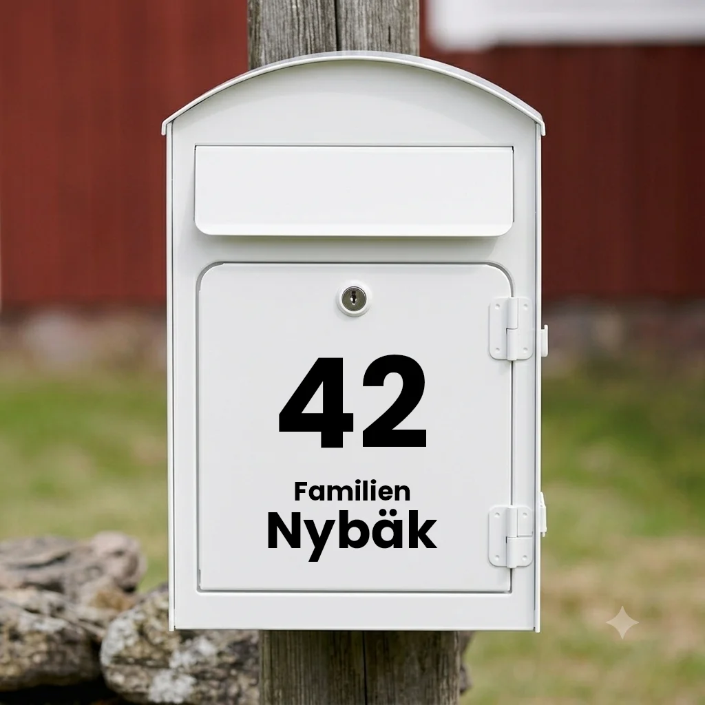Mailbox Sticker V01 – Vertical Design