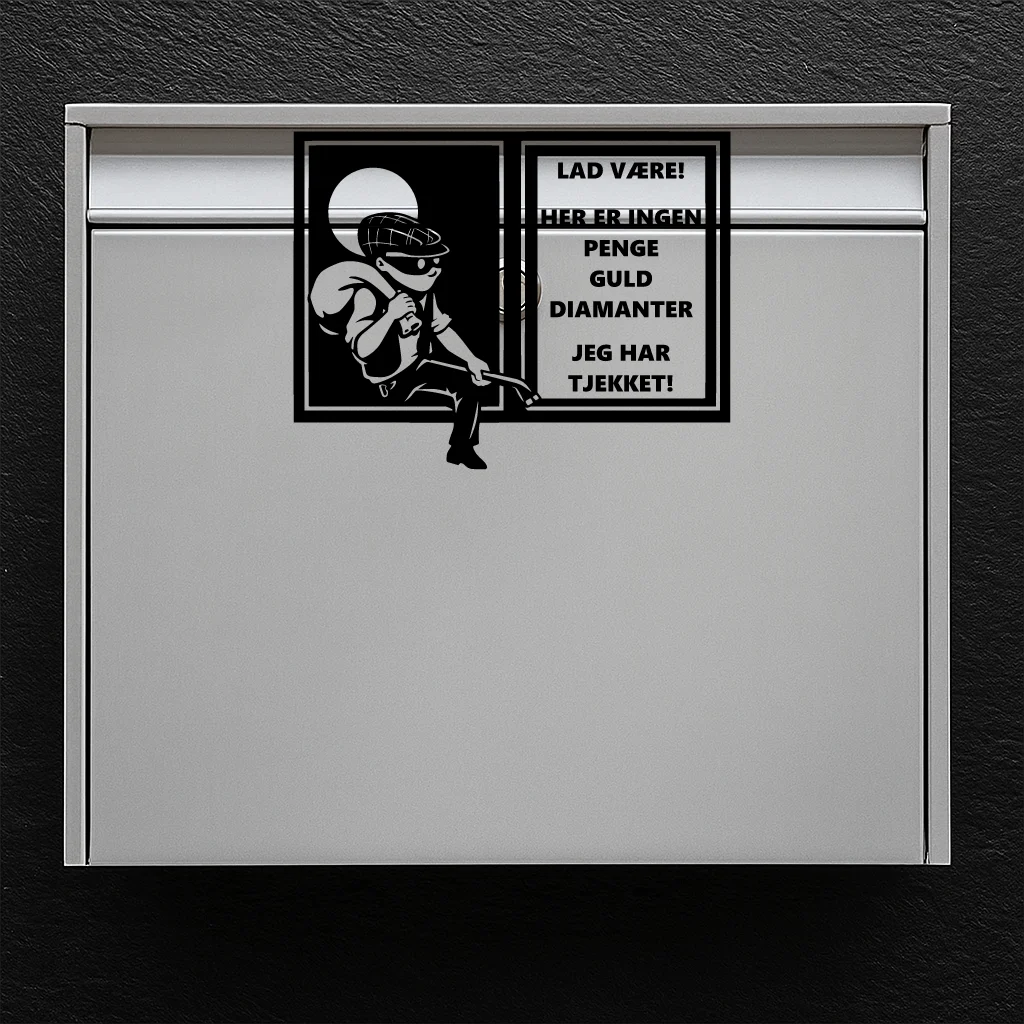 Der Einbrecher – Fensteraufkleber